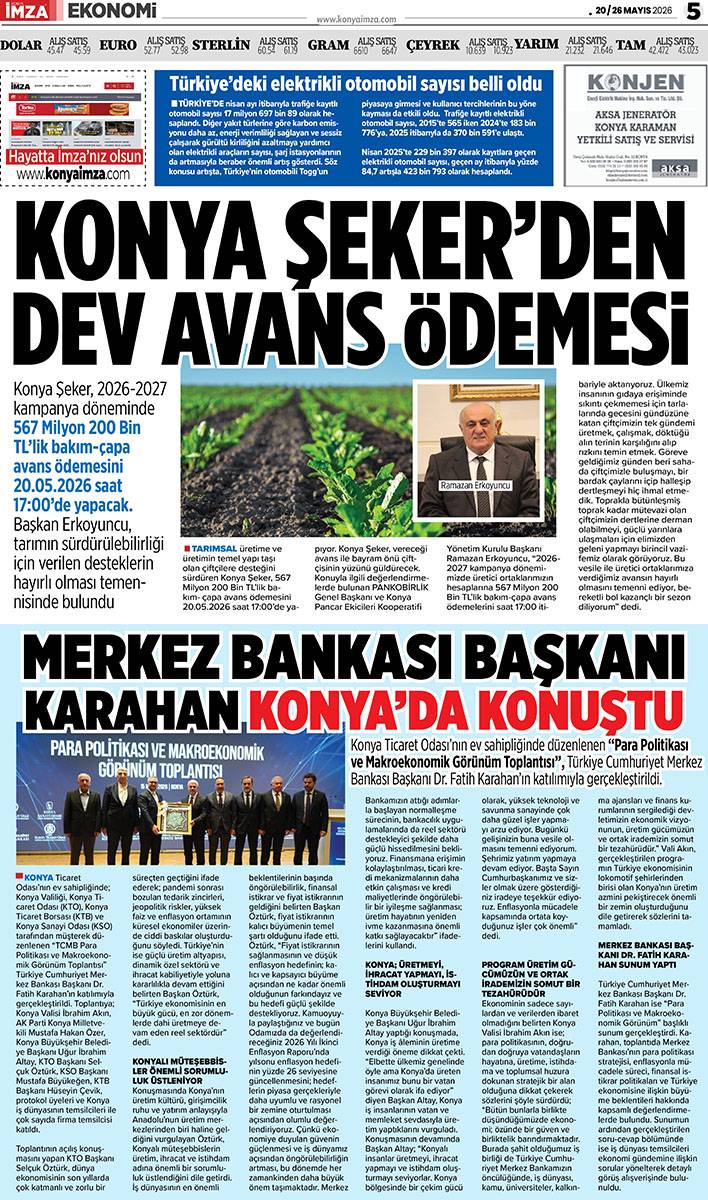 Konya İmza E-GAZETE (20 / 26 Mayıs 2026) 5