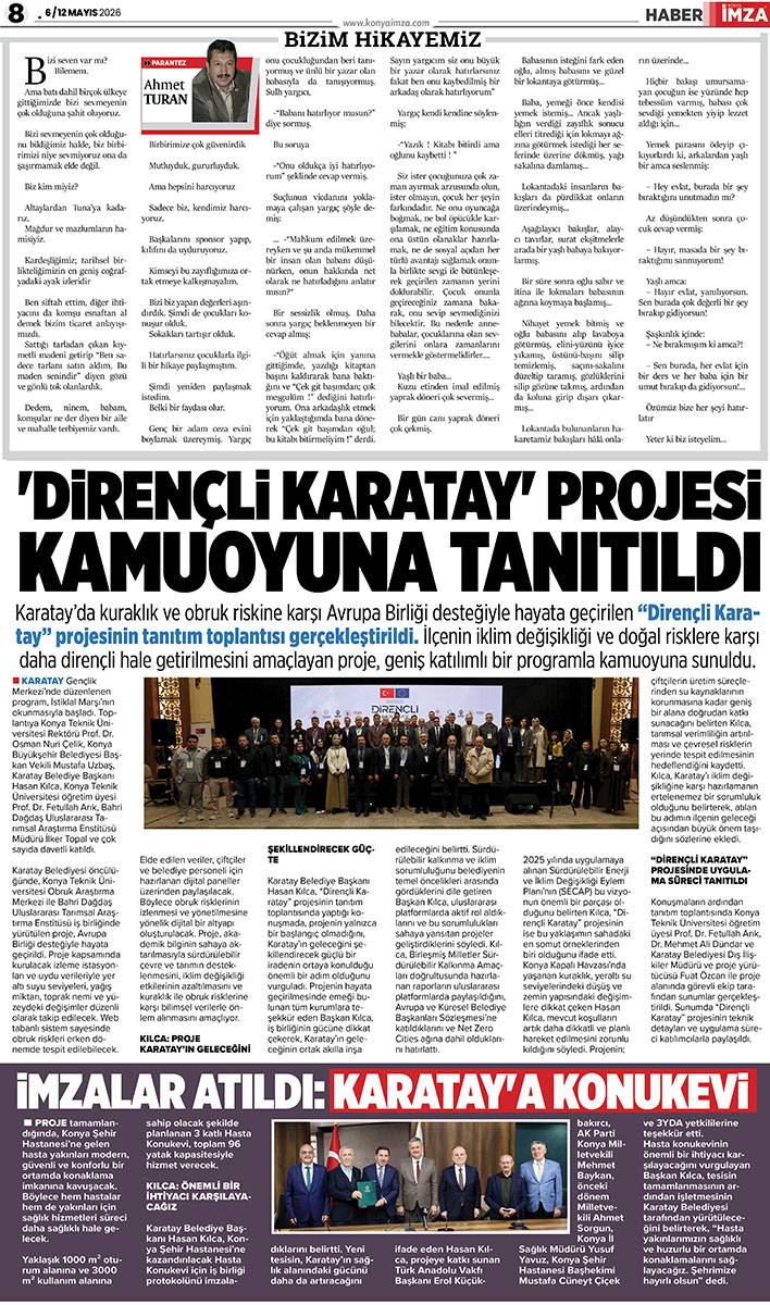 Konya İmza E-GAZETE (6 / 12 Mayıs 2026) 8