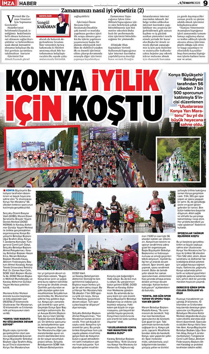 Konya İmza E-GAZETE (6 / 12 Mayıs 2026) 9