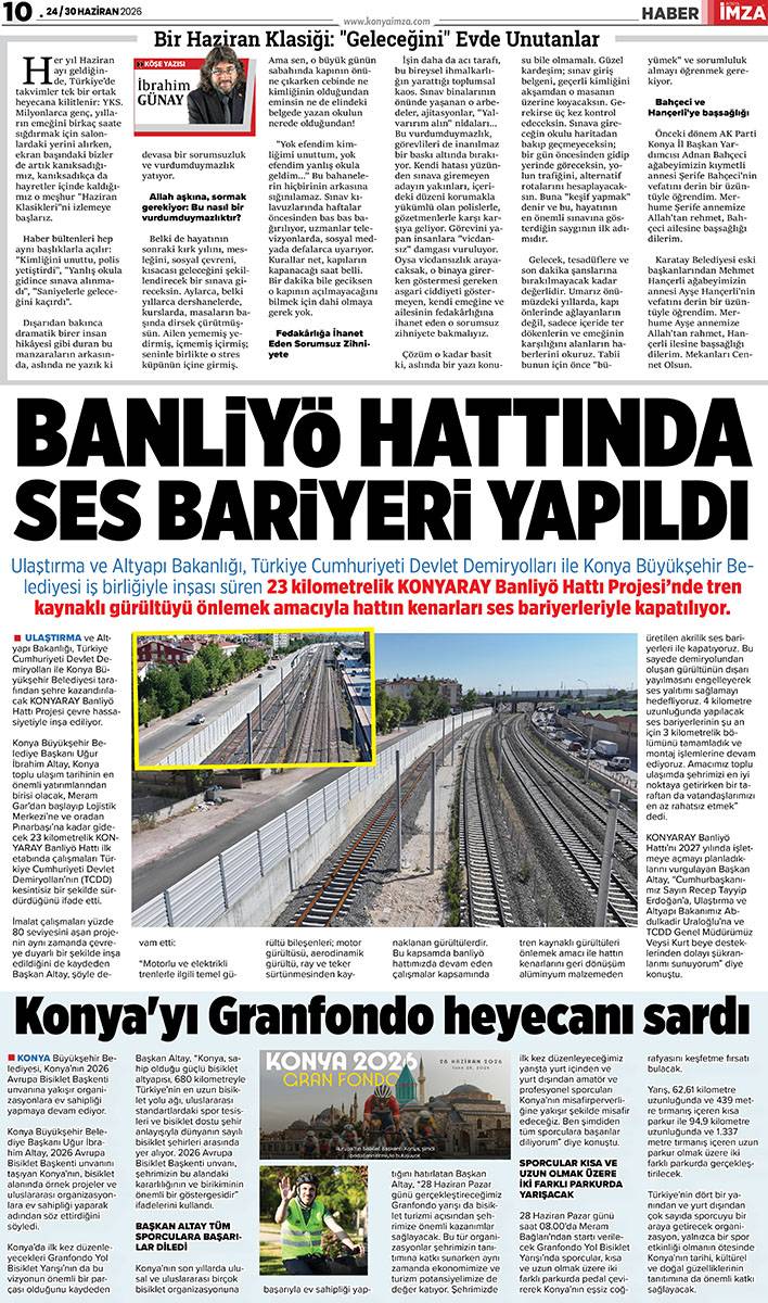 Konya İmza E-GAZETE (24 / 30 Haziran 2026) 10