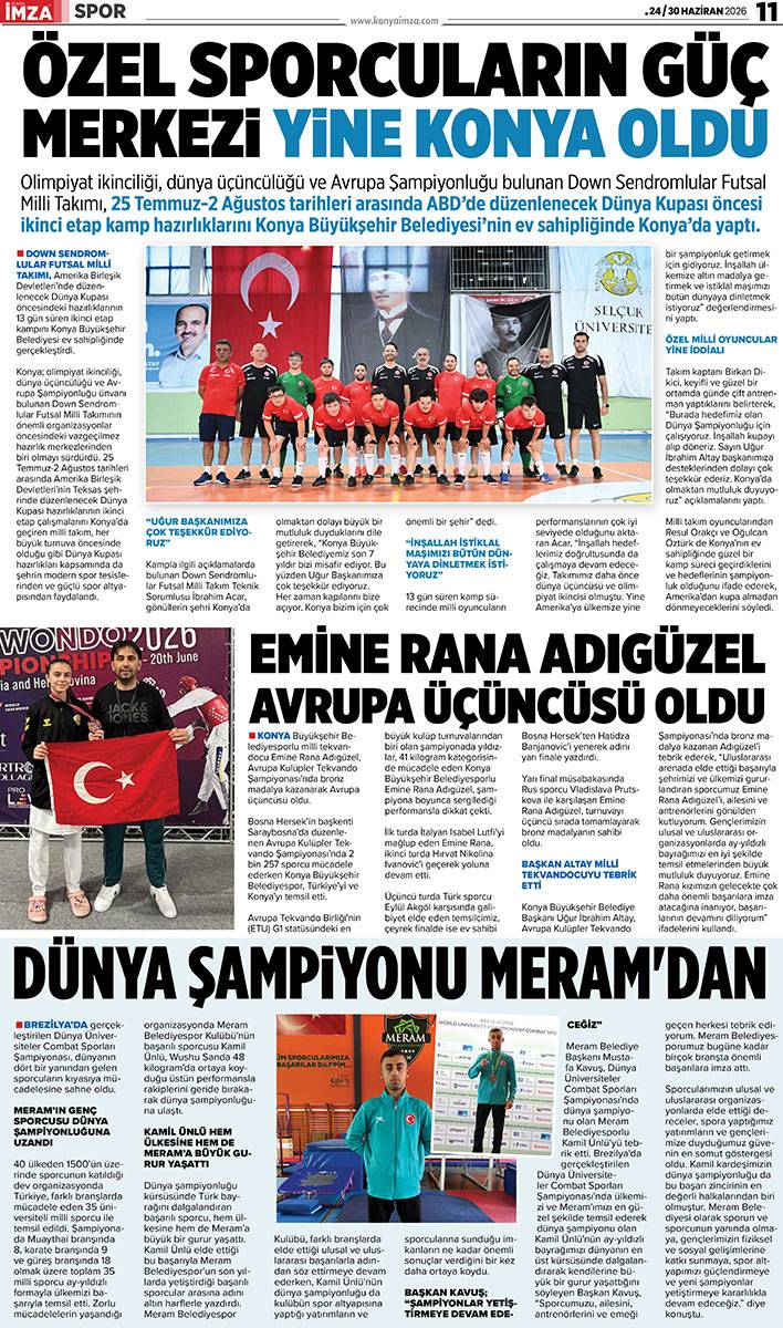 Konya İmza E-GAZETE (24 / 30 Haziran 2026) 11
