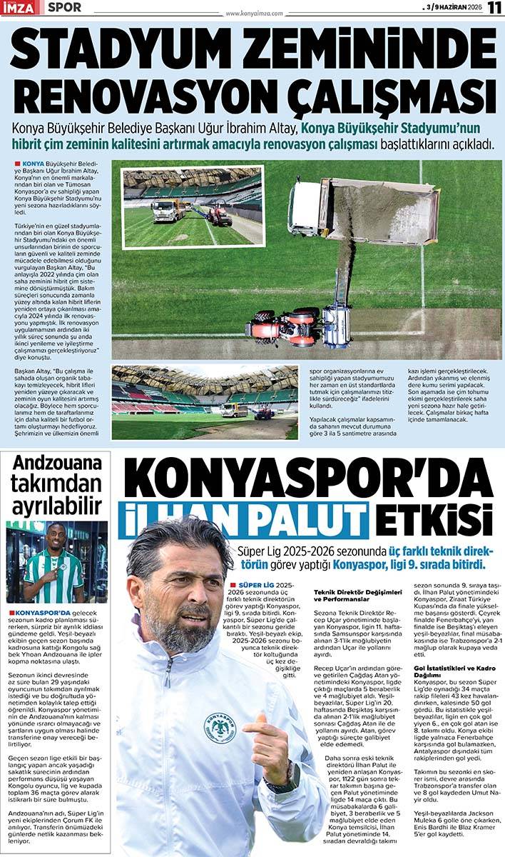 Konya İmza E-GAZETE (3 / 9 Haziran 2026) 11