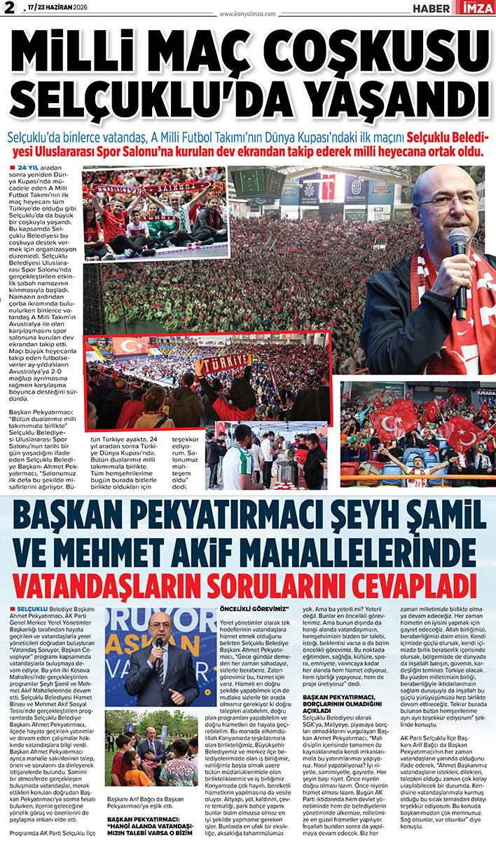 Konya İmza E-GAZETE (17 / 23 Haziran 2026) 2