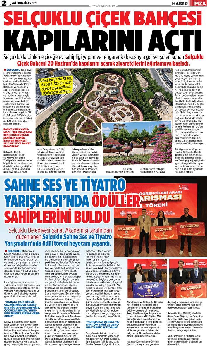 Konya İmza E-GAZETE (24 / 30 Haziran 2026) 2