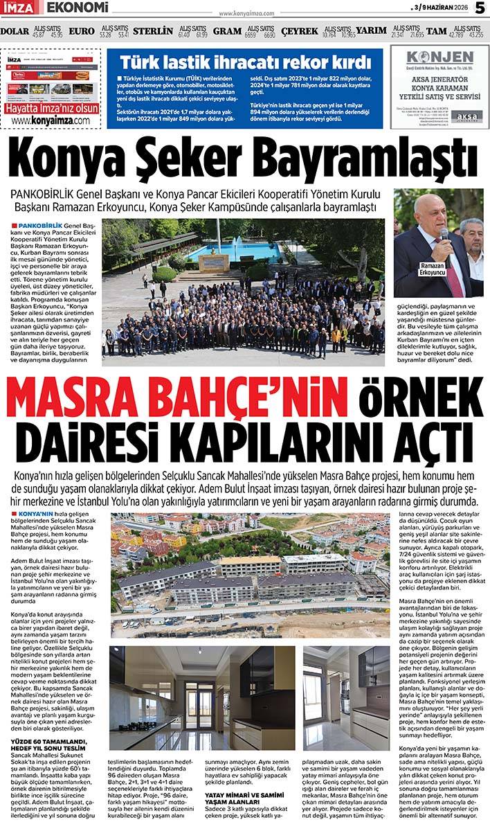 Konya İmza E-GAZETE (3 / 9 Haziran 2026) 5