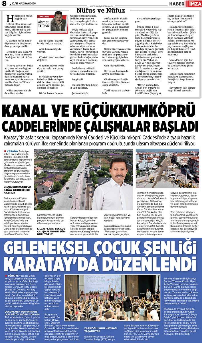 Konya İmza E-GAZETE (10 / 16 Haziran 2026) 8