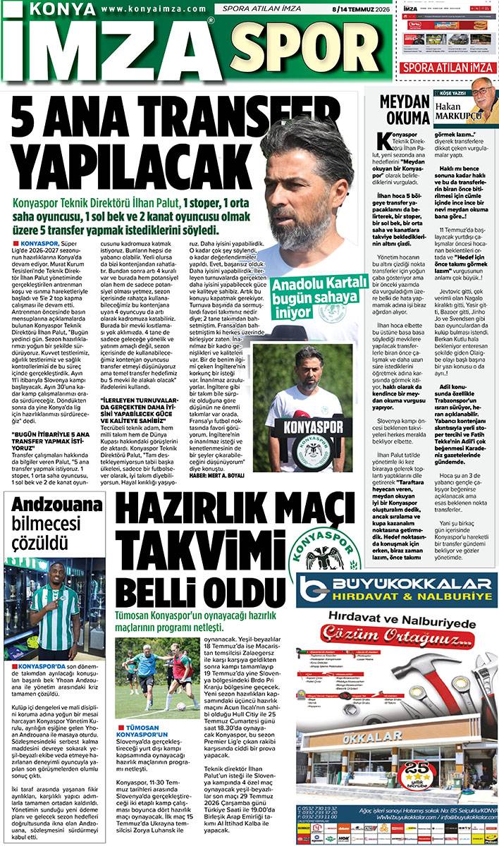 Konya İmza E-GAZETE  ( 8 / 14 Temmuz 2026) 12