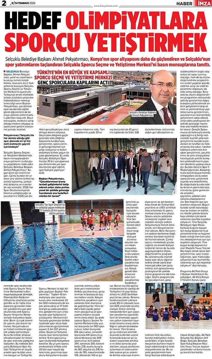 Konya İmza E-GAZETE  ( 8 / 14 Temmuz 2026) 2