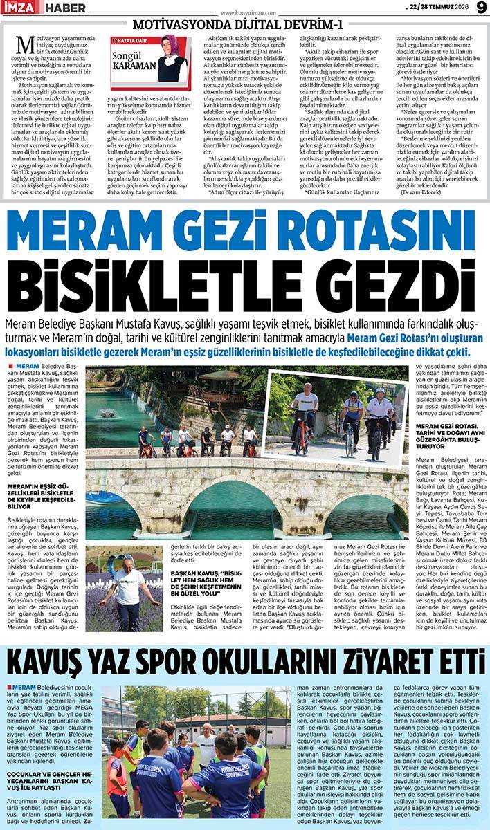 Konya İmza E-GAZETE (22 / 28 Temmuz 2026) 9