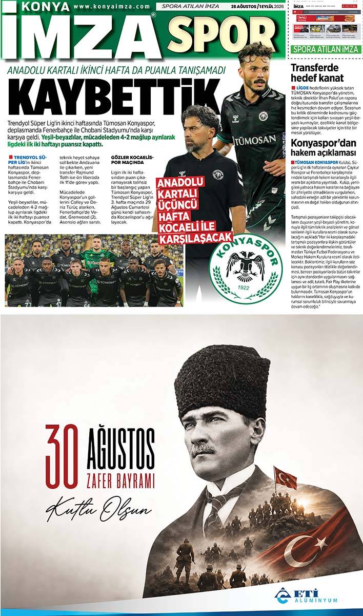 Konya İmza E-GAZETE (26 Ağustos / 1 Eylül 2026) 12