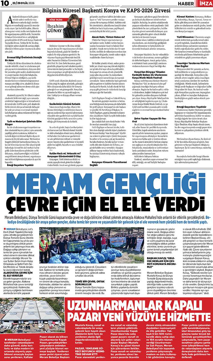 Konya İmza E-GAZETE (23 / 29 Eylül 2026) 10