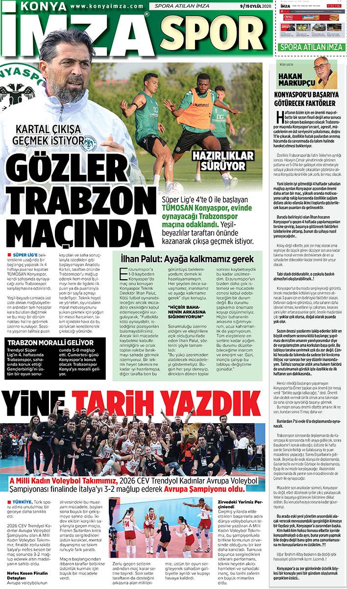 Konya İmza E-GAZETE (9 / 15 Eylül 2026) 12