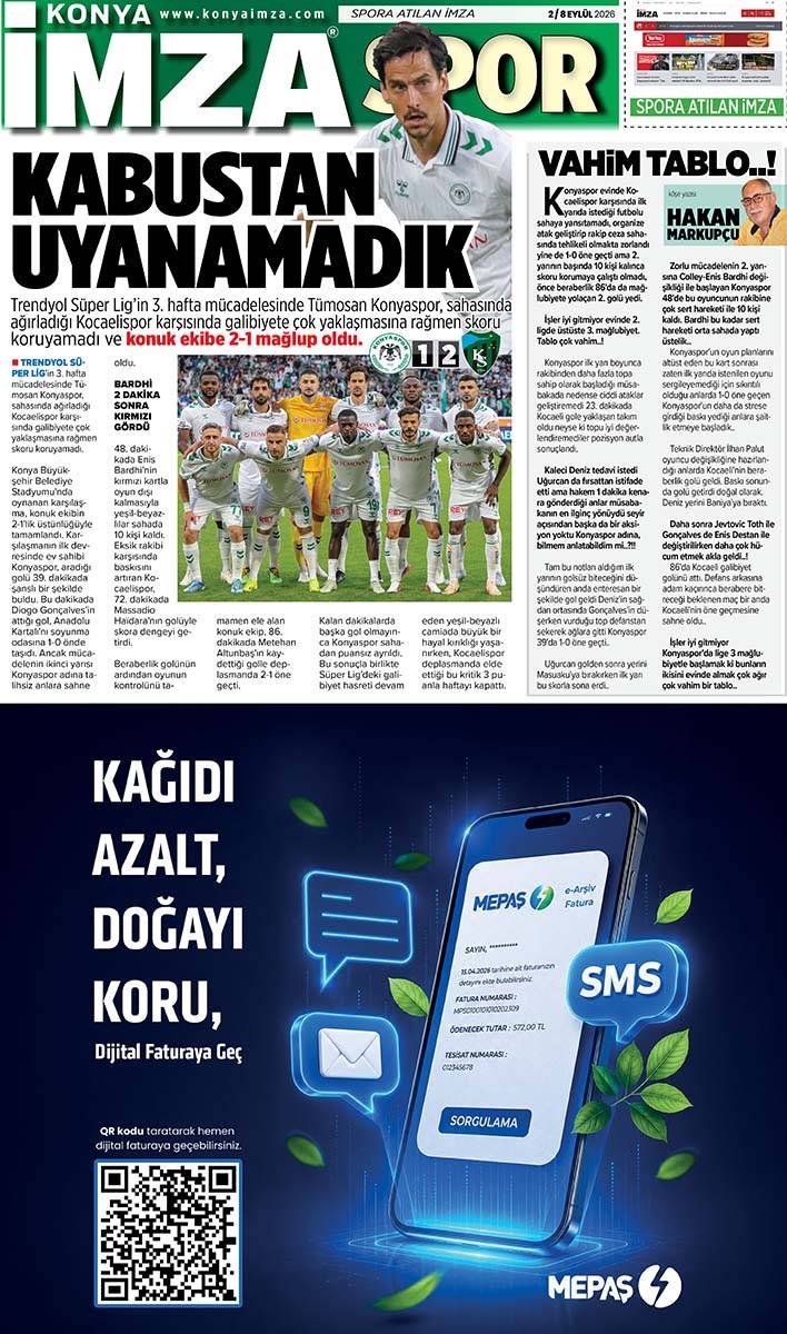 Konya İmza E-GAZETE 2 / 8 Eylül 2026 12