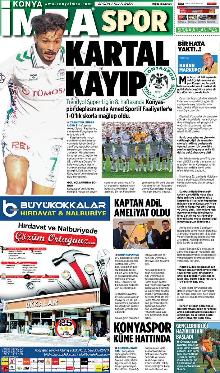 Konya İmza E-GAZETE (21 / 27 Ekim 2026) 12