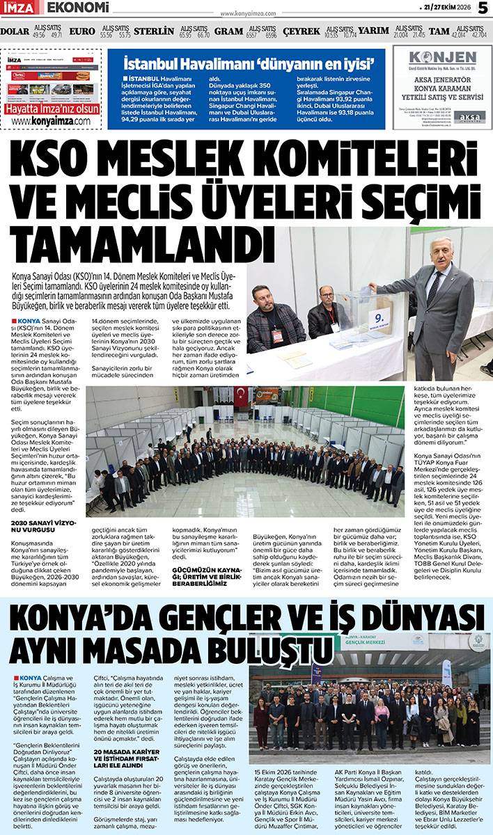 Konya İmza E-GAZETE (21 / 27 Ekim 2026) 5