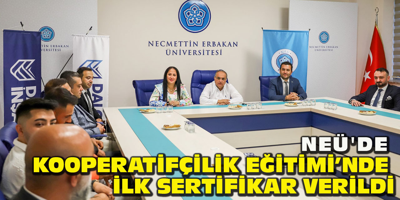 NEÜ'de Kooperatifçilik Eğitimi’nde  İlk Sertifikalar Verildi