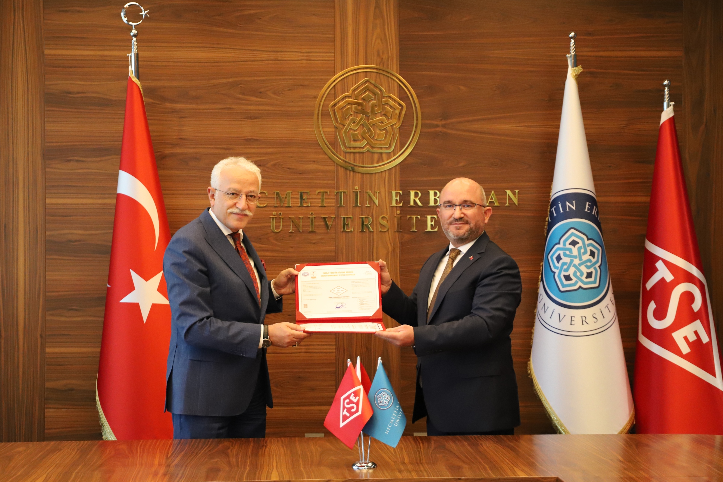 NEÜ, Enerji Yönetim Sistemi Belgesi Alan İlk Kamu Üniversitesi Oldu