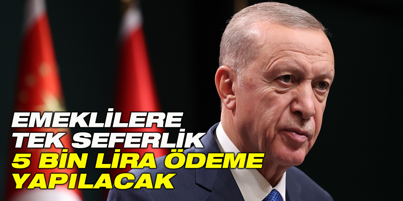 Emeklilere tek seferlik 5 bin lira ödeme Yapılacak