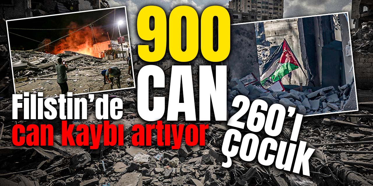 Filistin'de can kaybı artıyor! 900 kişi hayatını kaybetti