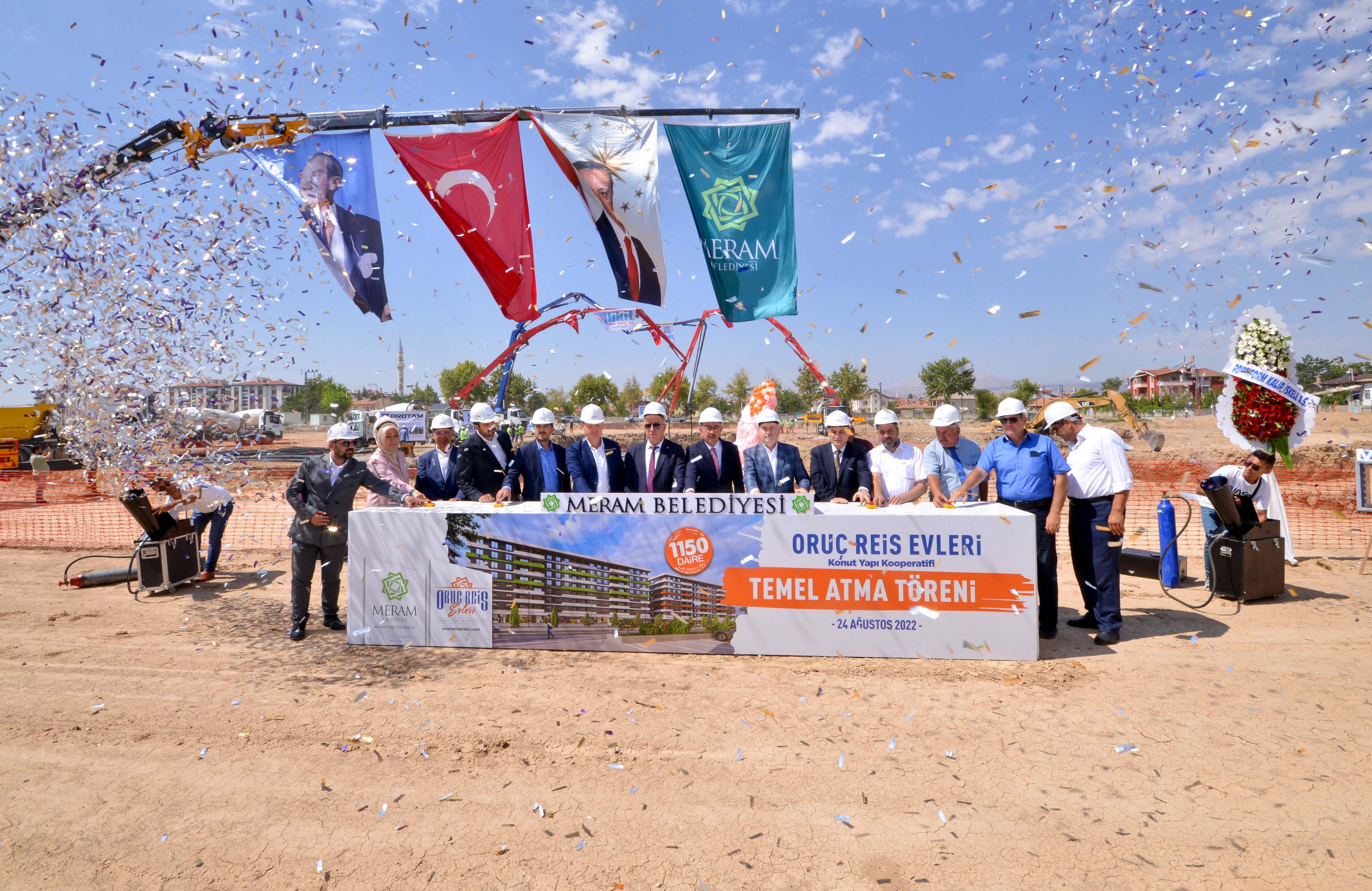 Meram Oruç Reis Evleri 7. Halkasının Temeli Atıldı
