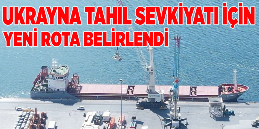 Ukrayna tahılının limanlardan çıkışı için yeni rota belirlendi