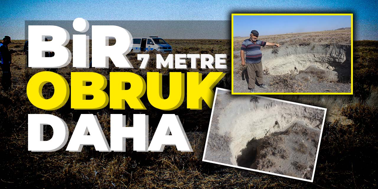Konya'da bir obruk daha oluştu