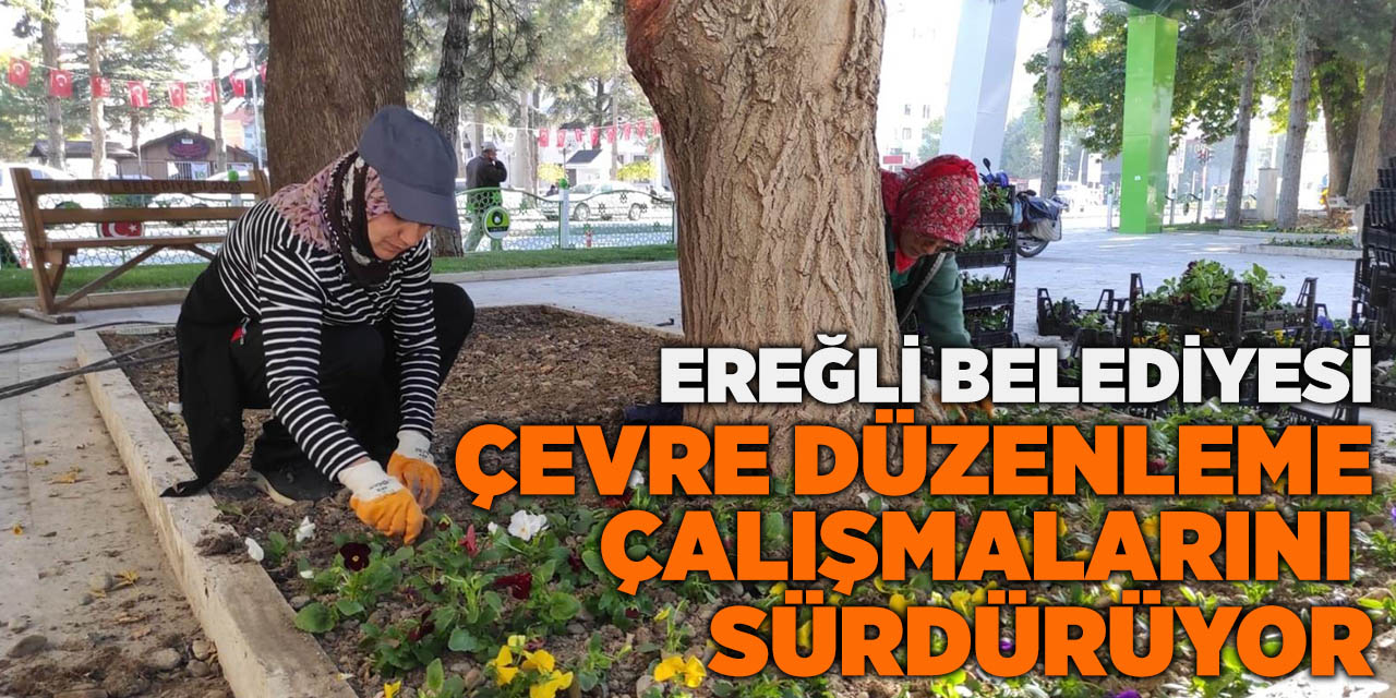 Ereğli Belediyesi Çevre Düzenleme Çalışmalarını Sürdürüyor