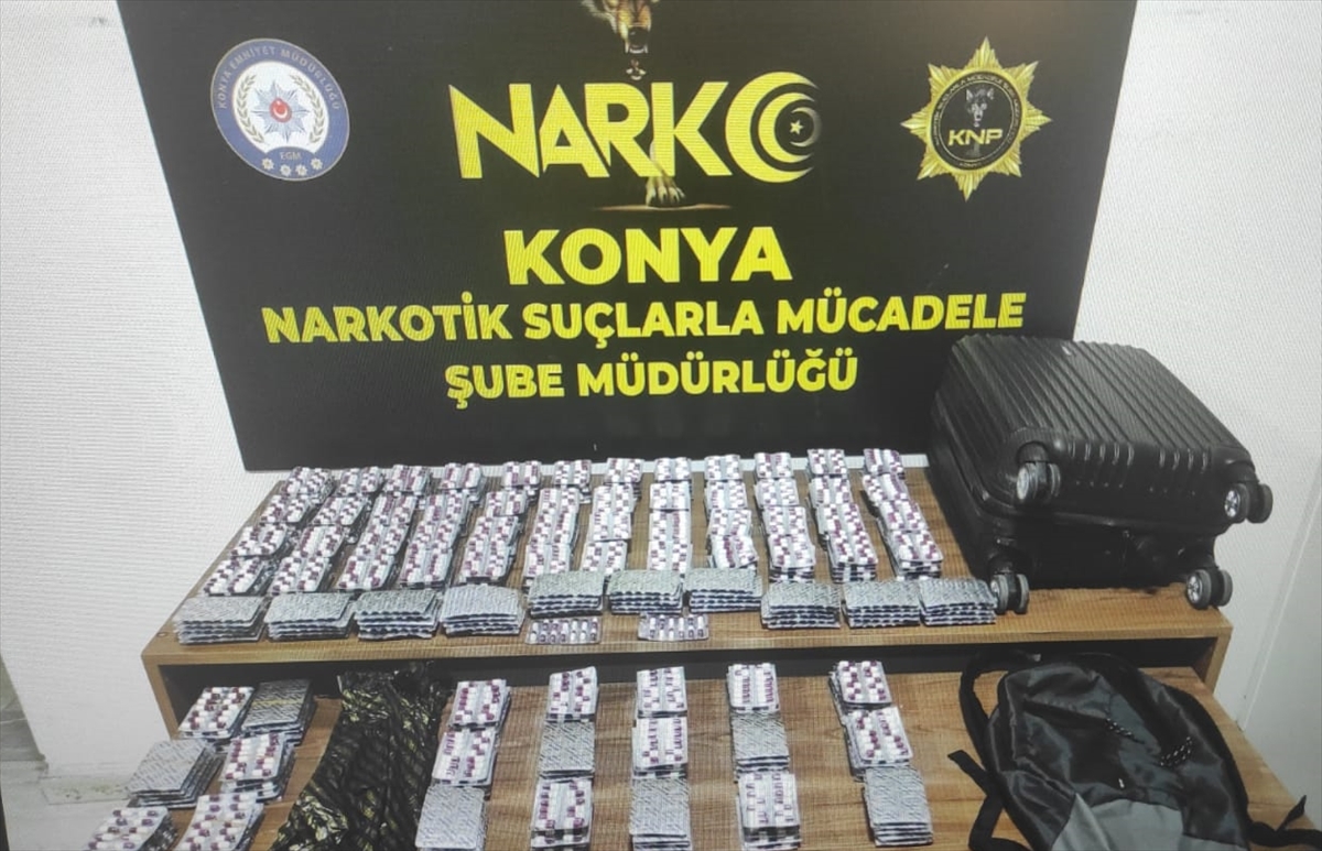 Konya'da uyuşturucu operasyonunda 9 zanlı tutuklandı