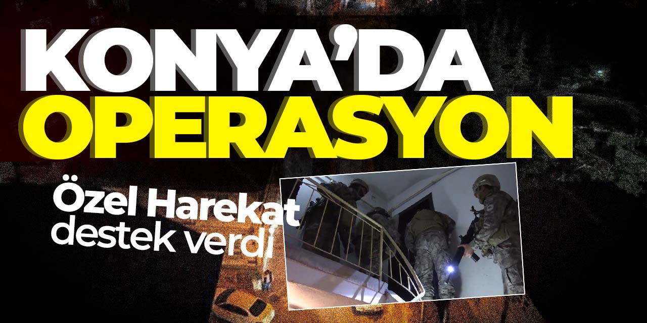 Konya'da Özel Harekat destekli operasyon