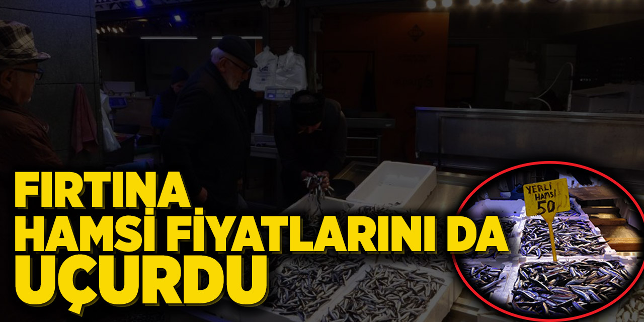 Fırtına hamsi fiyatlarını da uçurdu