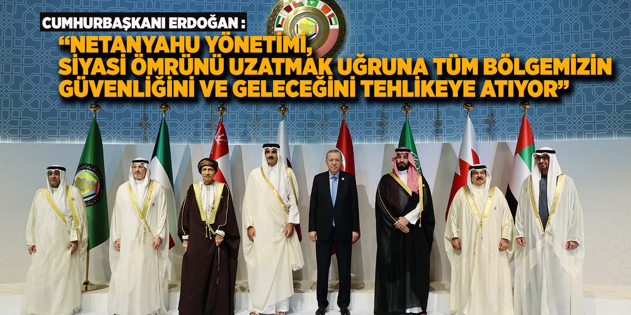 Cumhurbaşkanı Erdoğan: "İsrail'in işlediği bu suçlar yanına kar kalmamalıdır”