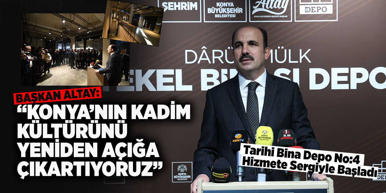 Restarosyonu Tamamlanan Tarihi Depo No:4'de “Medeniyet Kuran Şehir” sergisi açıldı