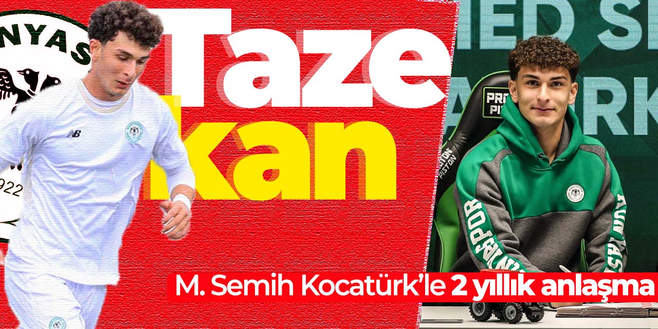 Semih Kocatürk'le 3 yıllık anlaşma! Konyaspor'a taze kan