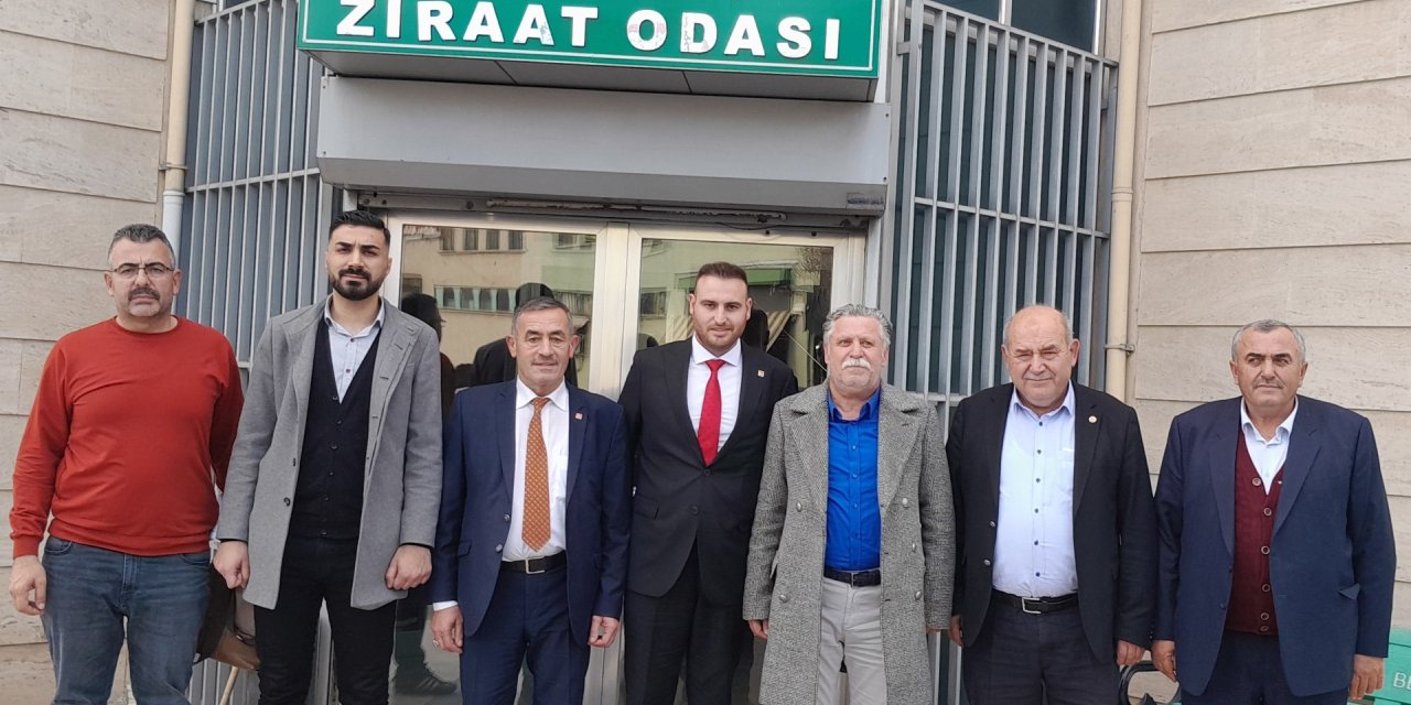 CHP’den, Karatay Ziraat Odası ve Süt Üreticileri Birliğine Ziyaret