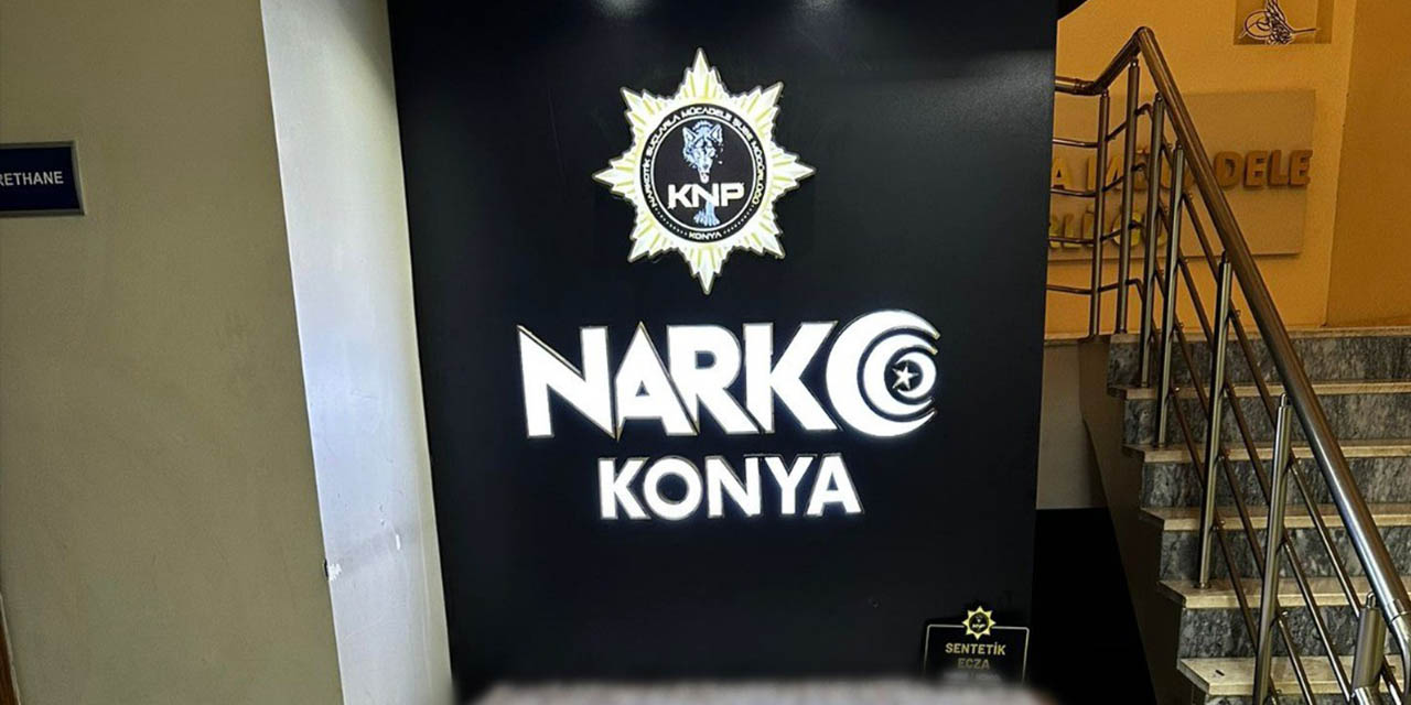 Konya'da 81 bin uyuşturucu hap ele geçirildi: 9 tutuklama