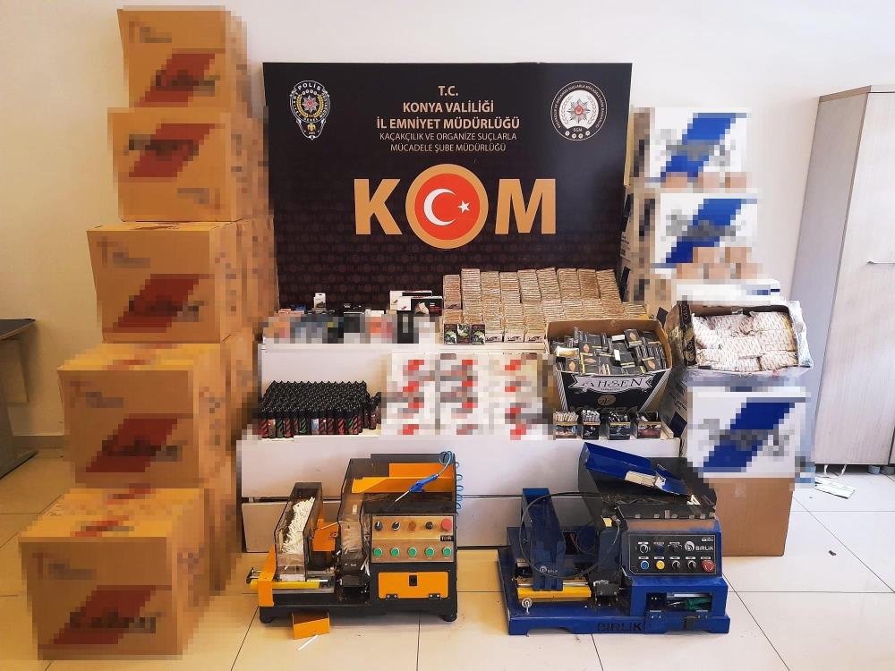 Konya'da kaçakçılık operasyonu: 9 gözaltı