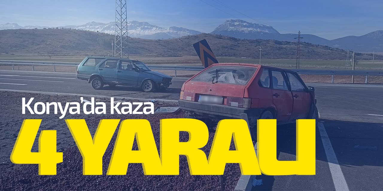 Konya'da kaza! 4 yaralı var