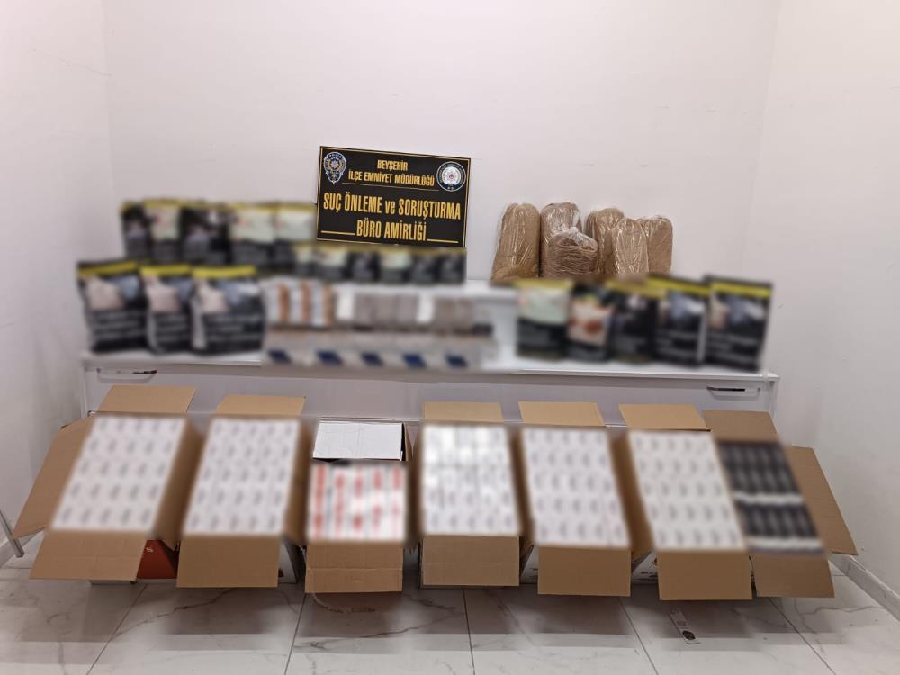 Konya'da kaçak tütün operasyonu