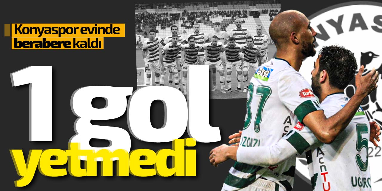 Konyaspor'a bir gol yetmedi! Konyaspor 1-1 Antalyaspor