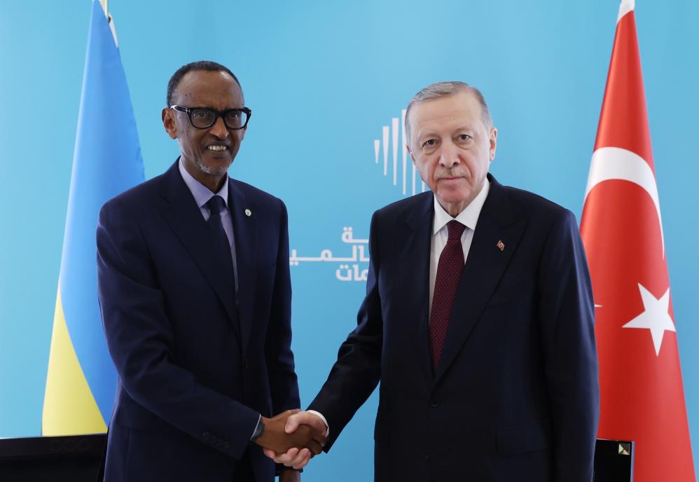 Cumhurbaşkanı Erdoğan, Ruanda Devlet Başkanı Kagame ile görüştü