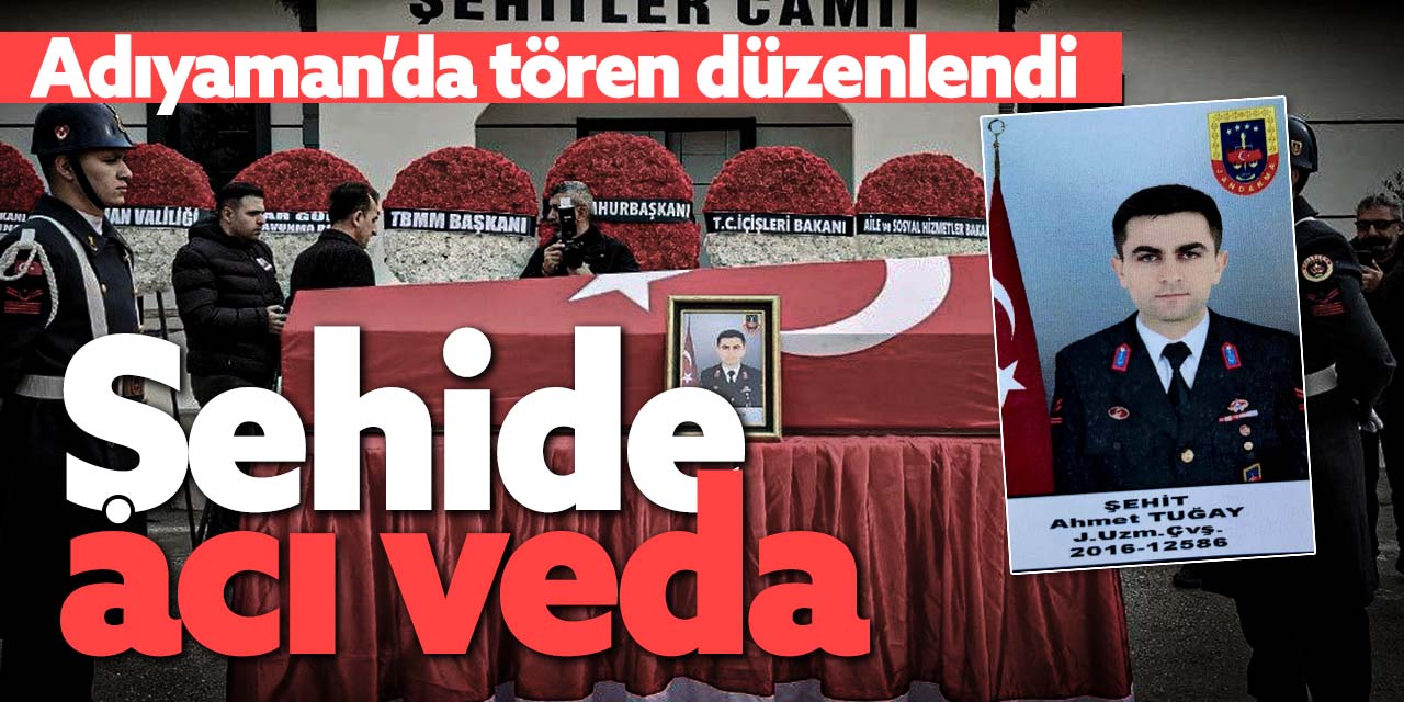Karamanlı şehide acı veda! Adıyaman'da tören düzenlendi