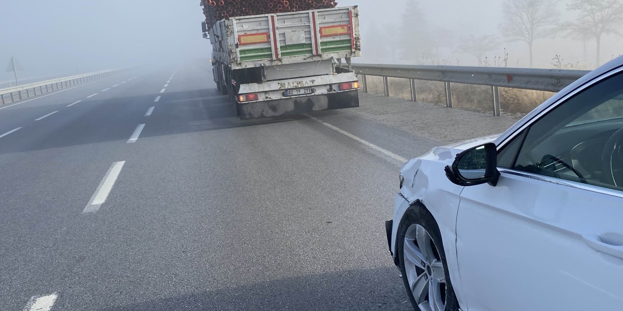 Yoğun sis kazaları beraberinde getirdi