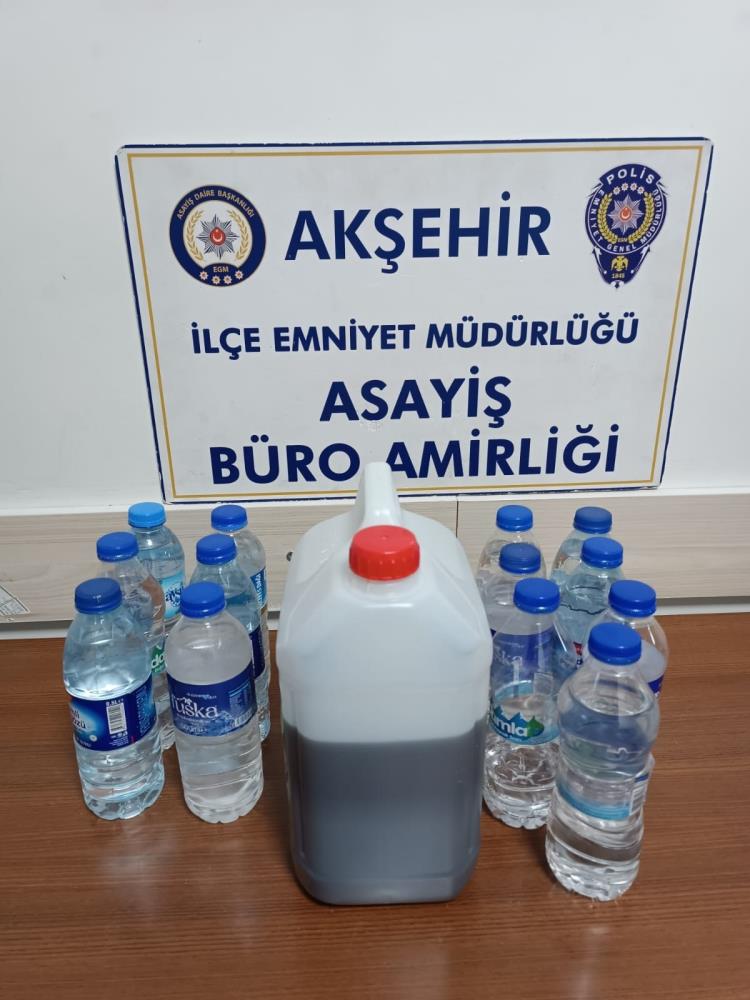 Akşehir'de sahte içki üreten 1 kişi tutuklandı
