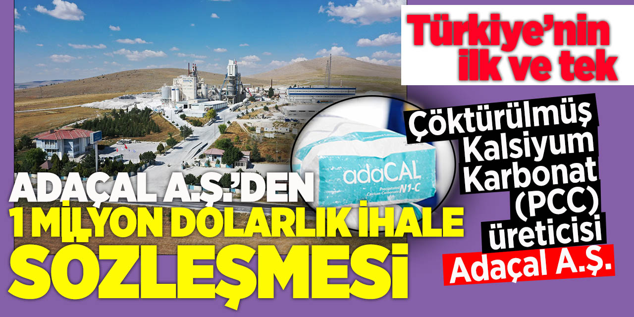 Adaçal' dan 1 milyon dolarlık ihale başarısı