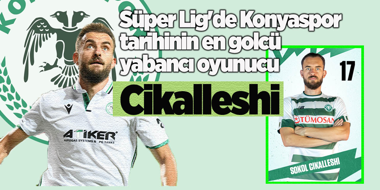 Süper Lig'de Konyaspor tarihinin en golcü yabancı oyuncusu Cikalleshi
