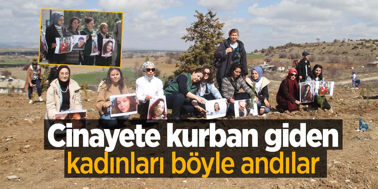Cinayete kurban giden kadınları Konya'da böyle andılar