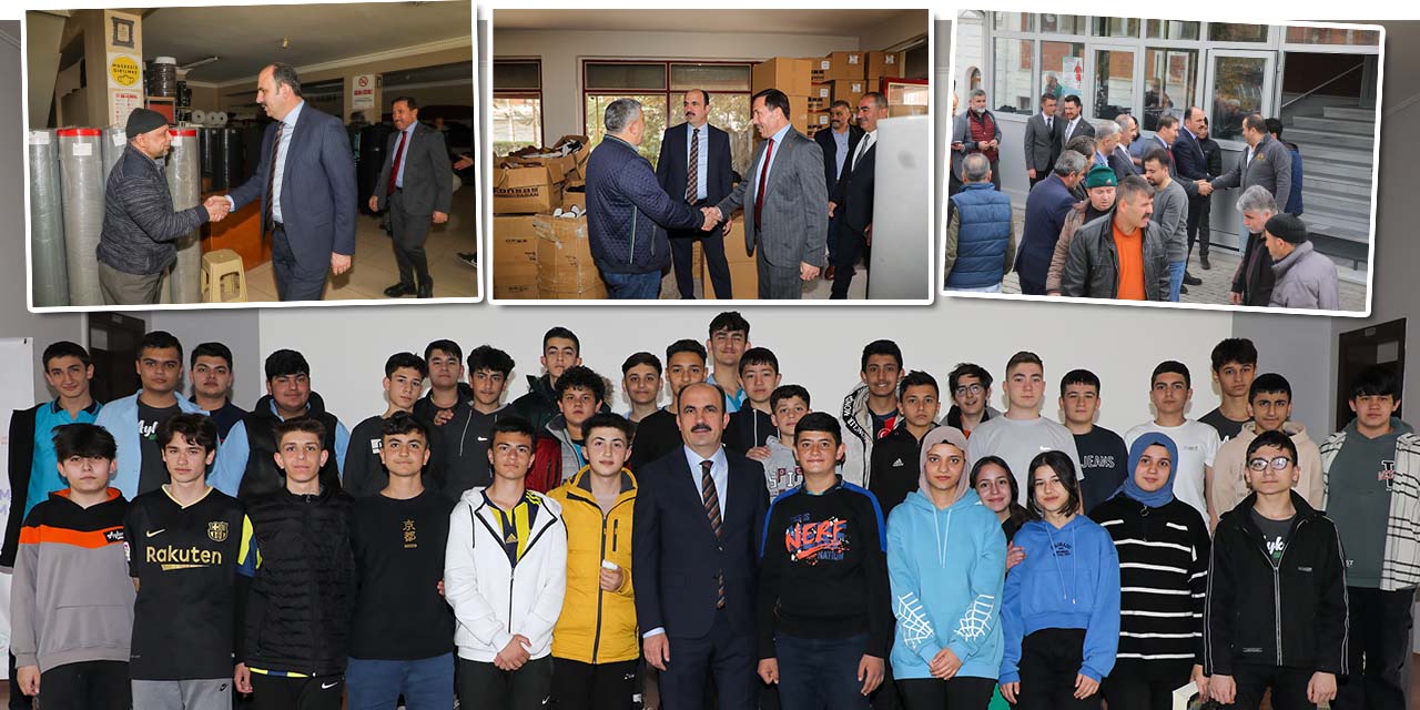 Ayakkabıcılar sanayiinde esnaf ve öğrencilerle buluştular