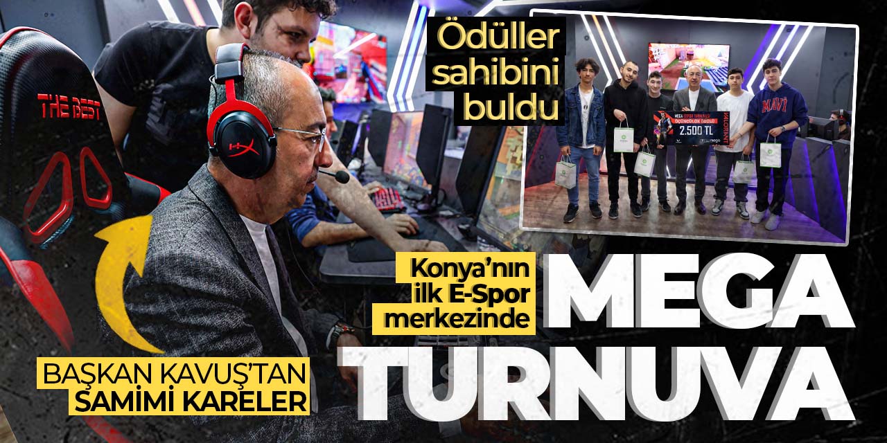 Konya'nın ilk E-Spor merkezinde nefes kesen turnuva! Başkan da oynadı