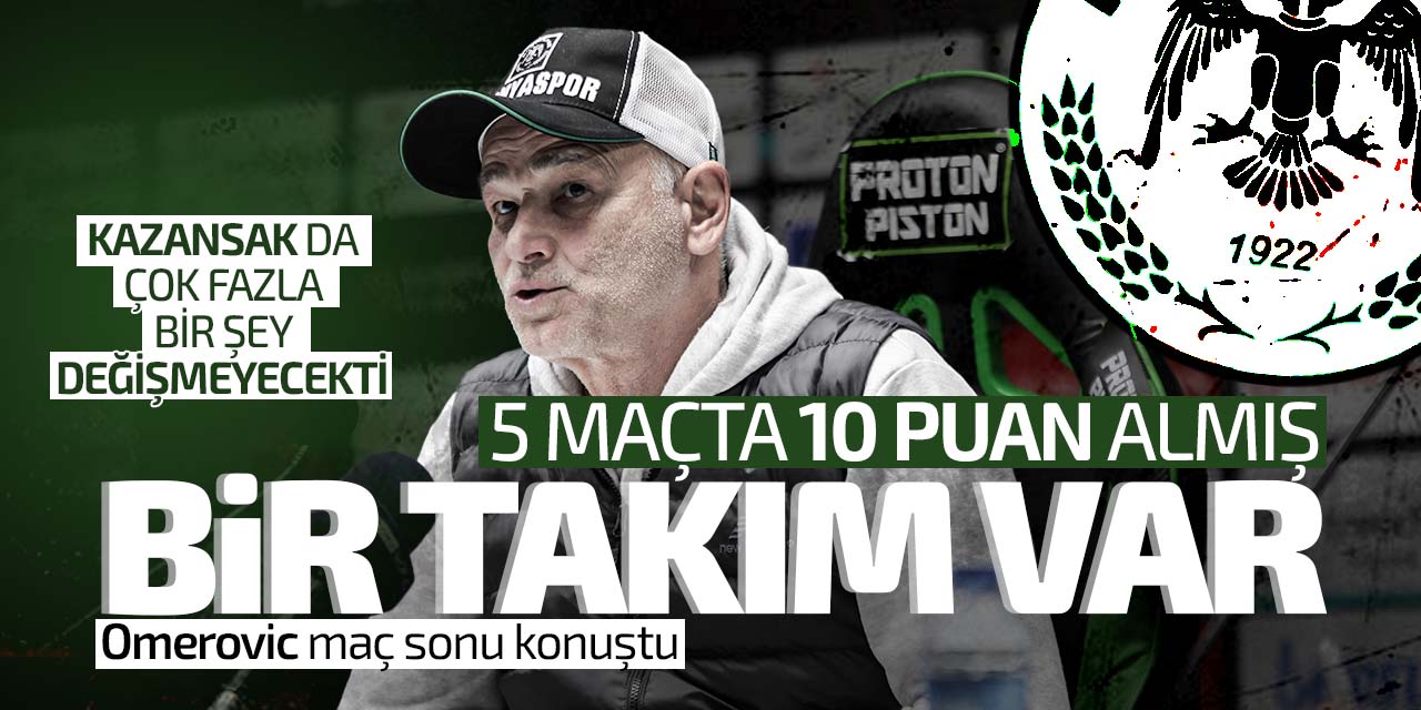 Omerovic: Panik yapmamamız gerekiyor!