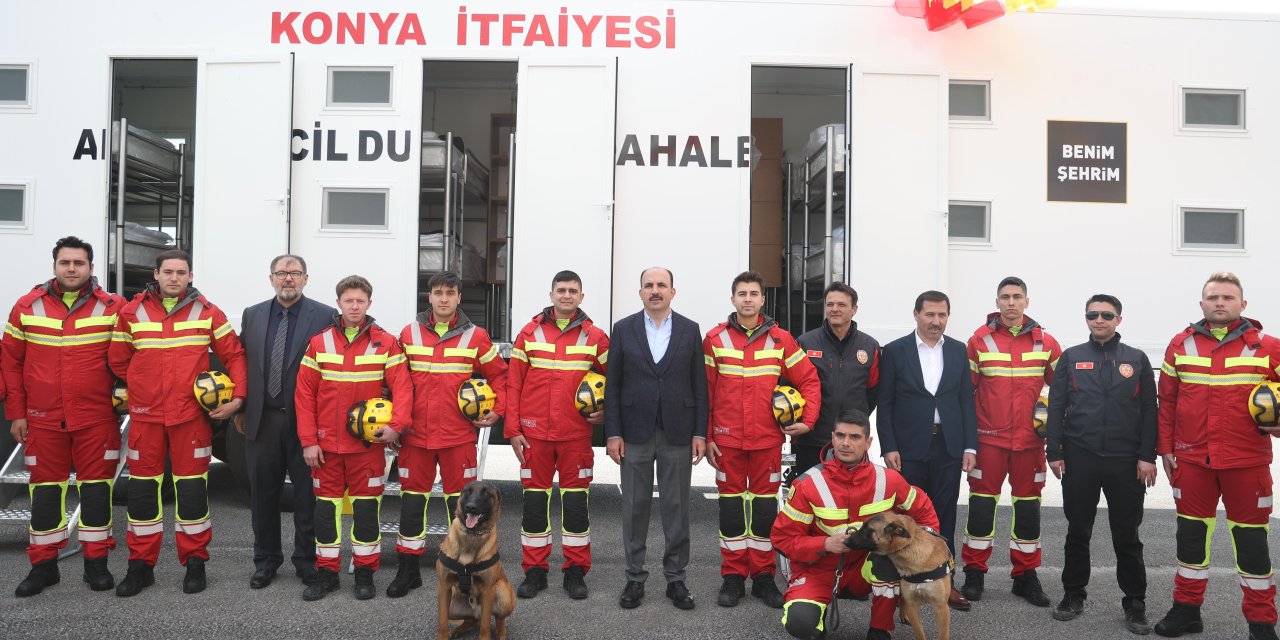 Konya itfaiye teşkilatı gücüne güç kattı! Büsan İtfaiye Merkezi Açıldı